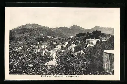 AK Ruta-Camogli, Panorama aus der Vogelschau