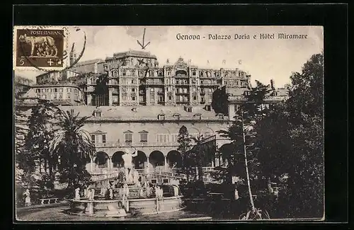AK Genova, Palazzo Doria e Hotel Miramare