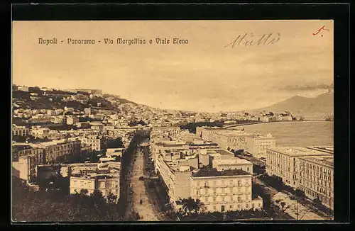 AK Napoli, Panorama-Via Mergellina e Viale Elena