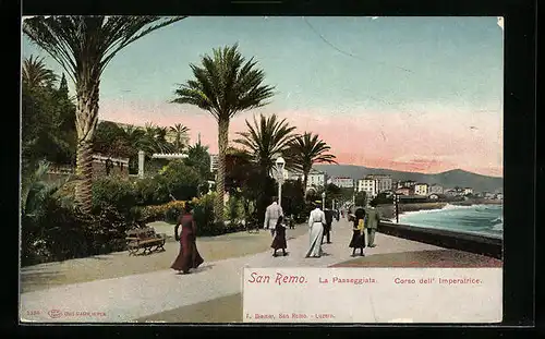 AK San Remo, La Passeggiata-Corso dell` Imperatrice