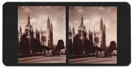 Stereo-Fotografie unbekannter Fotograf, Ansicht Cambridge, King's College