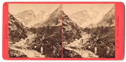 Stereo-Fotografie Baldi & Würthle, Salzburg, Ansicht Gastein, Ankogl & Anlaufthal