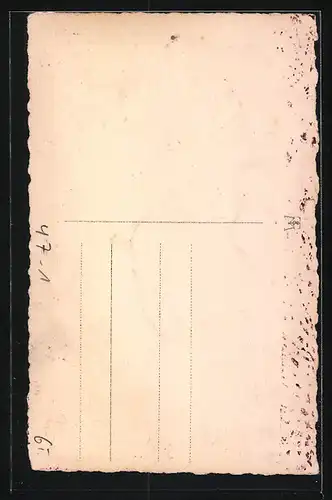 Foto-AK Student in Uniform, studentische Szene