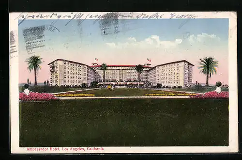 AK Los Angelea, CA, infront of the Ambassador Hotel