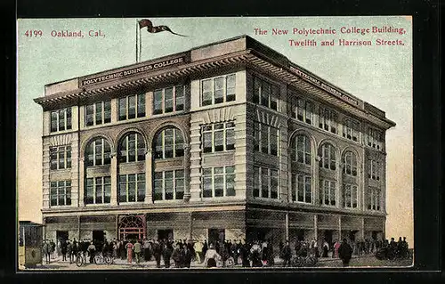 AK Oakland, CA, the New Polytechnic College Building, Twelfth and Harrison Streets
