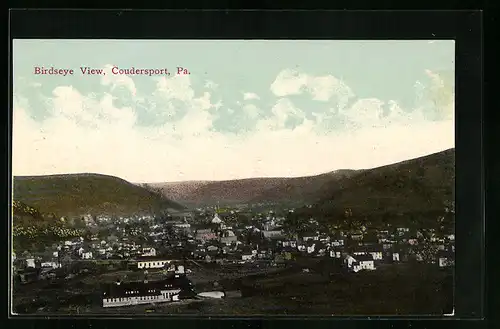 AK Coudersport, PA, Birdseye View, General View