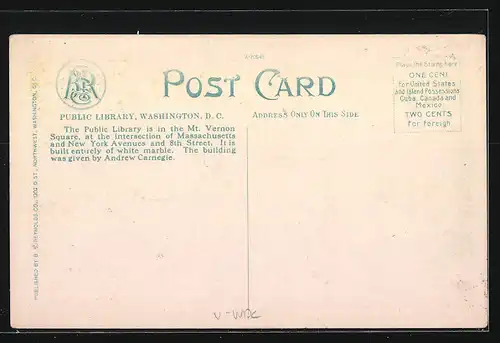 AK Washington D.C., at the Public Library