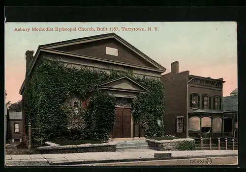 AK Tarrytown, NY, Asbury Methodist Episcopal Church, Built 1357