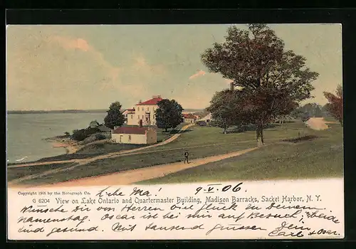 AK Sacket Harbour, NY, View on lake Ontario and Quartermaster Building