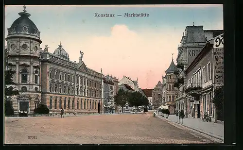 AK Konstanz, Strassenpartie Marktstätte