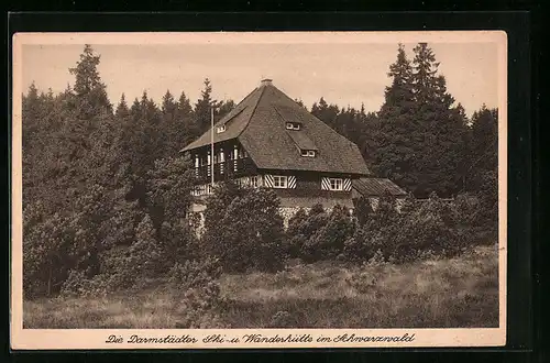 AK Ruhestein /Schwarzw., Darmstädter Ski- und Wanderhütte