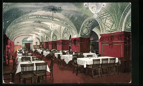 AK Dresden, Gasthaus Ratsweinkeller, Innenansicht