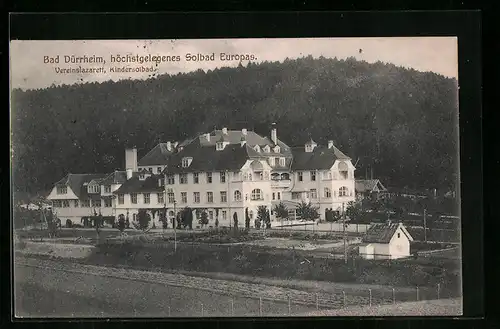 AK Bad Dürrheim, Vereinslazarett, Kindersolbad