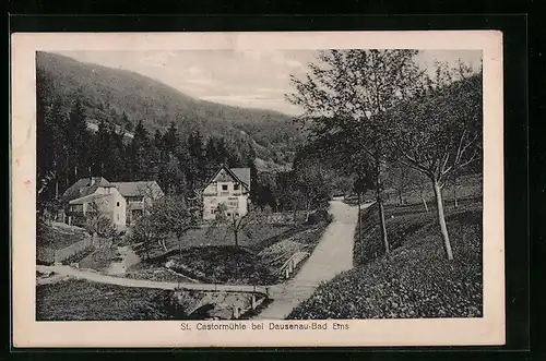 AK Dausenau bei Bad Ems, St. Castormühle