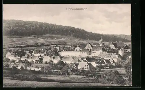 AK Bebenhausen, Ortsansicht mit Umgebung