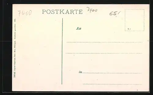 AK Bebenhausen, Ortsansicht mit Umgebung