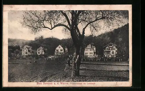 AK Bad Sooden /Werra, Villenviertel im Lohbach