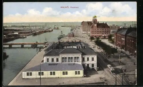 AK Malmö, Hamnen, Strassenbahn