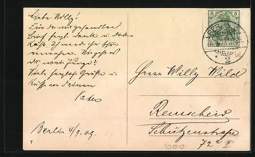 AK Berlin, Hallesches Tor mit Strassenbahn