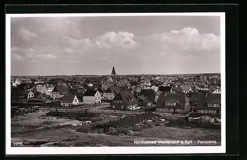 AK Westerland /Sylt, Panorama der Stadt