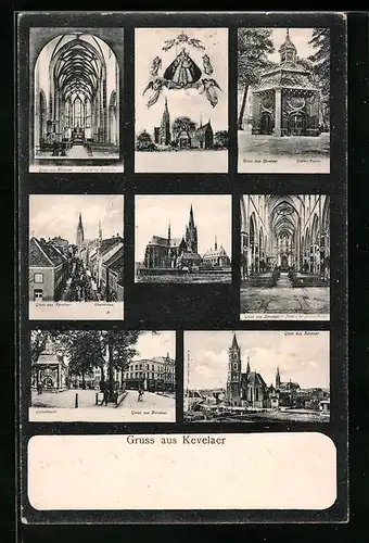 AK Kevelaer, Hauptstrasse, Pfarrkirche, Gnadenkapelle