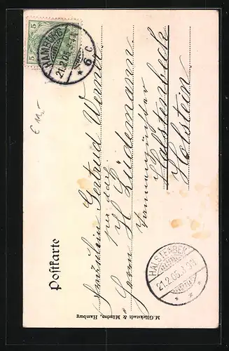 AK Hamburg, Strassenpartie Alterwall