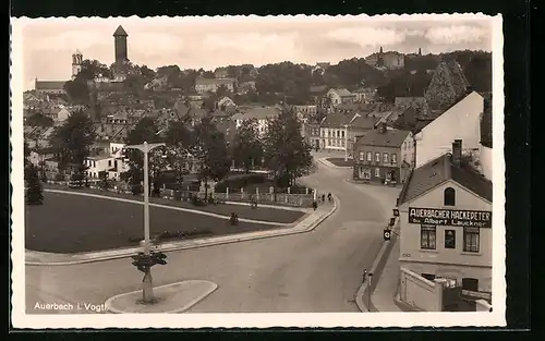 AK Auerbach i. Vogtl., Häuser im Stadtkern