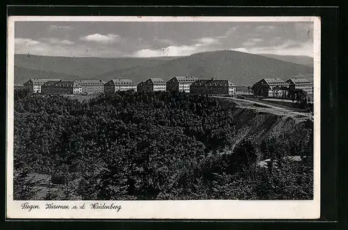 AK Siegen, Kasernen a. d. Heidenberg