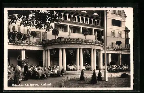 AK Glücksburg, Kurhotel, Aussenbereich