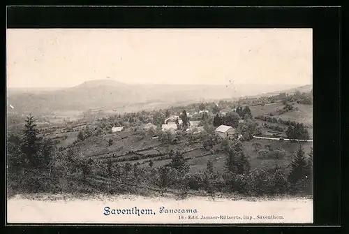 AK Saventhem, Panoramaansicht der Ortschaft