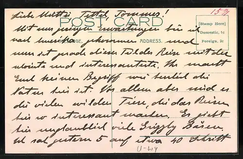 AK Yellowstone Park, WY, at the Grand Canyon Hotel