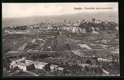 AK Orvieto, Panoramaansicht der Stadt, Lato Di Mezzogiorno