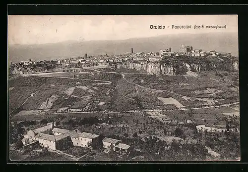 AK Orvieto, Stadtpanorama, Lato di Mezzogiorno