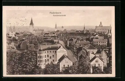 AK Paderborn, Gesamtansicht mit Blick zur Kirche