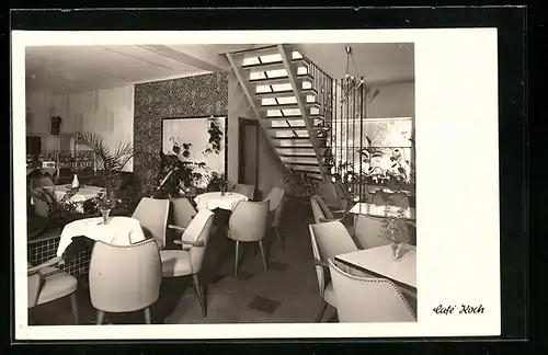AK Dannenberg a. Elbe, Cafe Restaurant Deutsches Haus, in der Gaststube