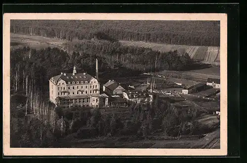 AK Johannisbad Schmeckwitz bei Kamenz i. Sachsen, Blick auf das Moor-Eisenschwefelbad