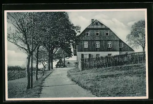 AK Dippoldiswalde, am Wettiner Landheim Dönschten