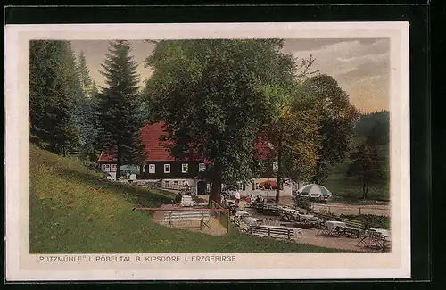 AK Kipsdorf i. Erzgeb., am Gasthaus Putzmühle i. Pöbeltal
