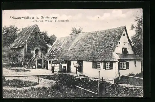 AK Schömberg im Schwarzwald, am Schwarzwaldhaus