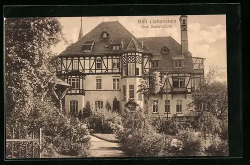 AK Bad Liebenstein, vor dem Sanatorium