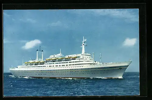 AK Passagierschiff S.S. Rotterdam, unterwegs auf Hoher See