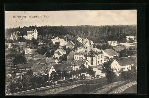 AK Klosterlausnitz i. Thür., Blick auf den gesamten Ort