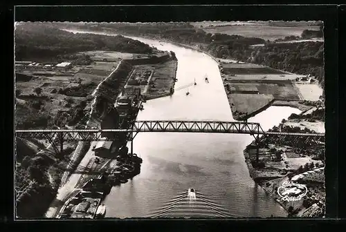 AK Kiel-Holtenau, Fliegeraufnahme der Prinz-Heinrich-Brücke