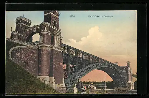 AK Kiel, unter der Hochbrücke zu Levensau