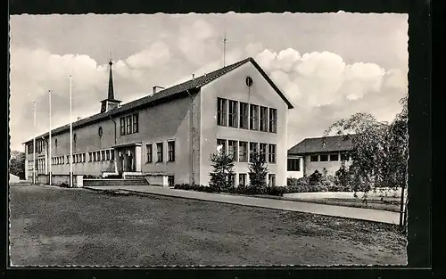 AK Bünde i. Westf., Partie vor der Heideschule