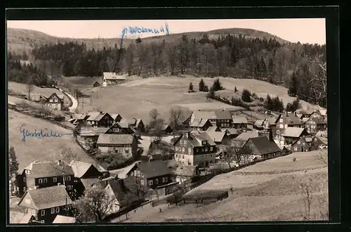 AK Vesser i. Thür. Wald, Blick auf die Gaststätte im Ort