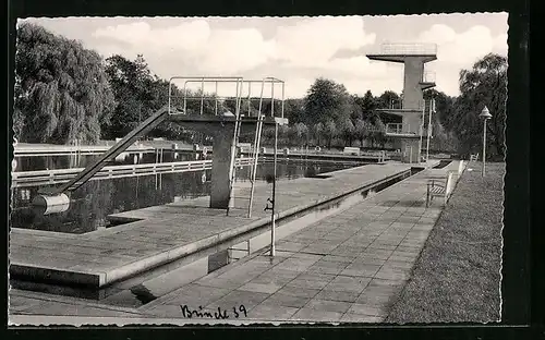 AK Bünde i. Westf., im Städtischen Freibad