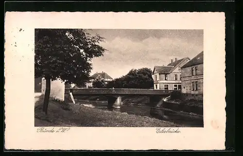 Präge-AK Bünde i. Westf., neben der Elsebrücke