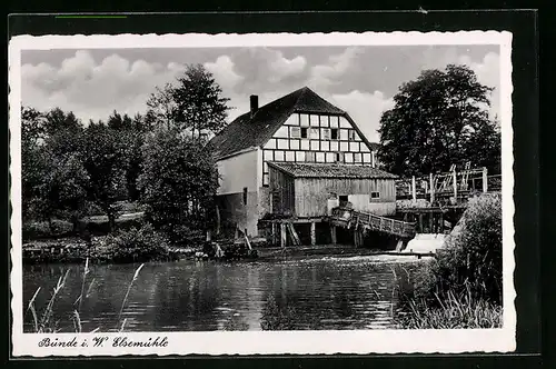 AK Bünde i. W., Partie vor der Elsemühle