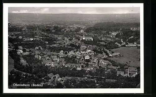 AK Oberachern /Baden, Ortsansicht aus der Vogelschau